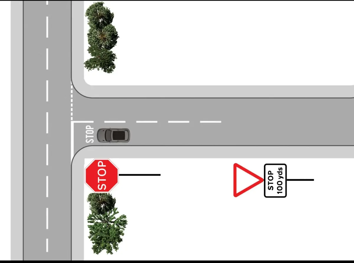 Emerging from a junction — real local example